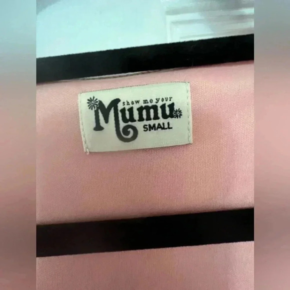 Show Me Your‎ MuMu Noelle Flutter Dress Sz Small - Picture 14 of 16